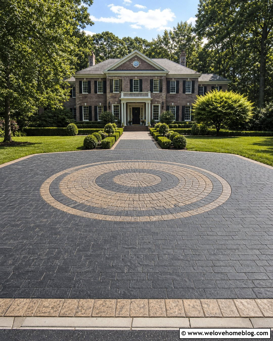 20 Stamped Asphalt Driveway Ideas for Upscale Curb Appeal