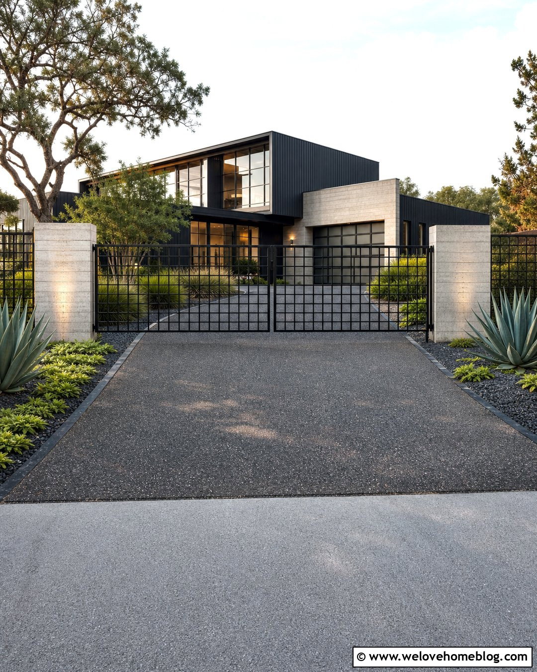Steel Driveway Gate - 45 Driveway Gate Ideas