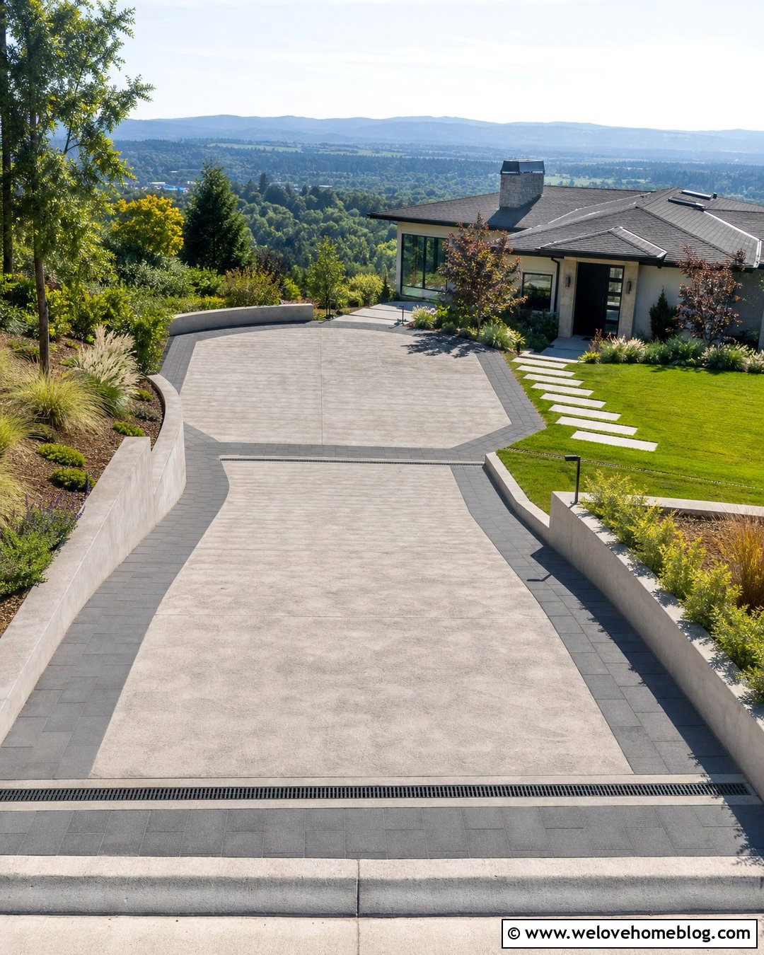 Steep Downhill Driveway With Garage Turnaround - 20 Steep Downhill Driveway Ideas