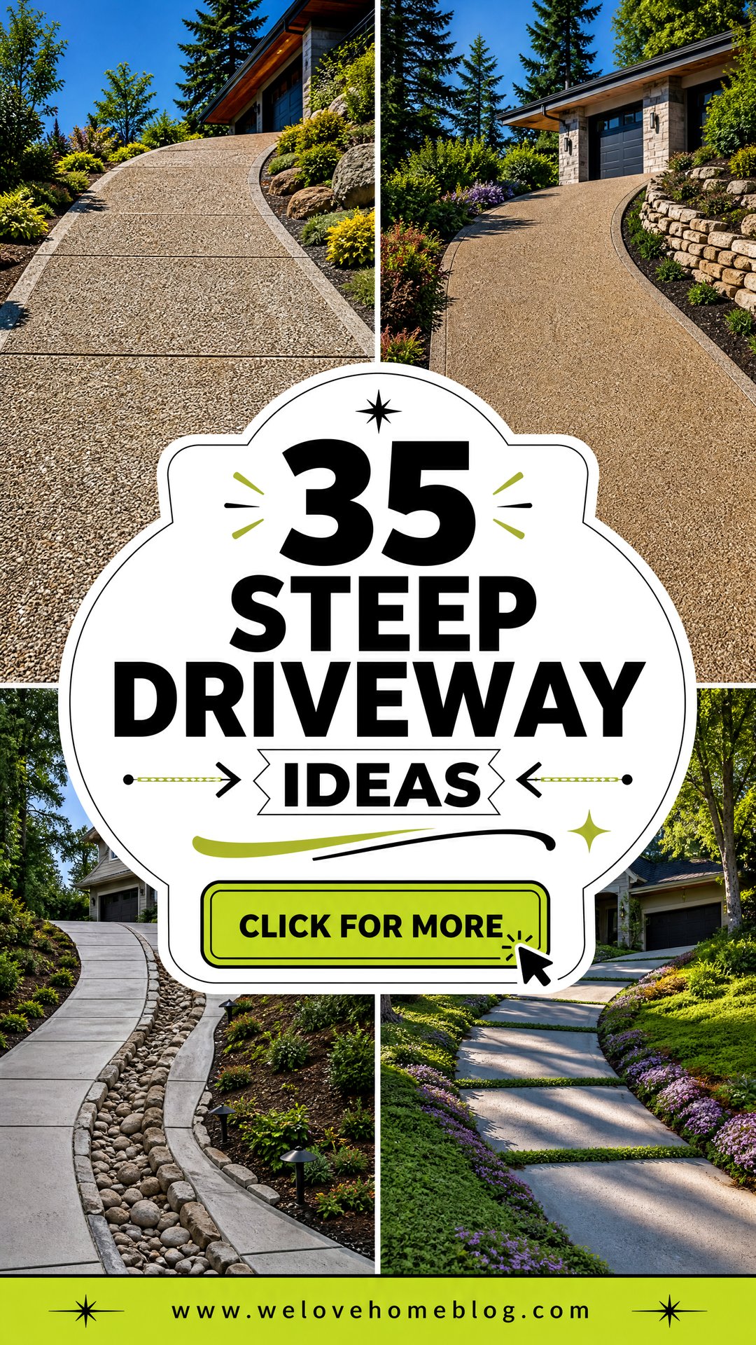 35 Steep Driveway Ideas for Safer Access and Better Curb Appeal - 35 Steep Driveway Ideas for Safer Access and Better Curb Appeal