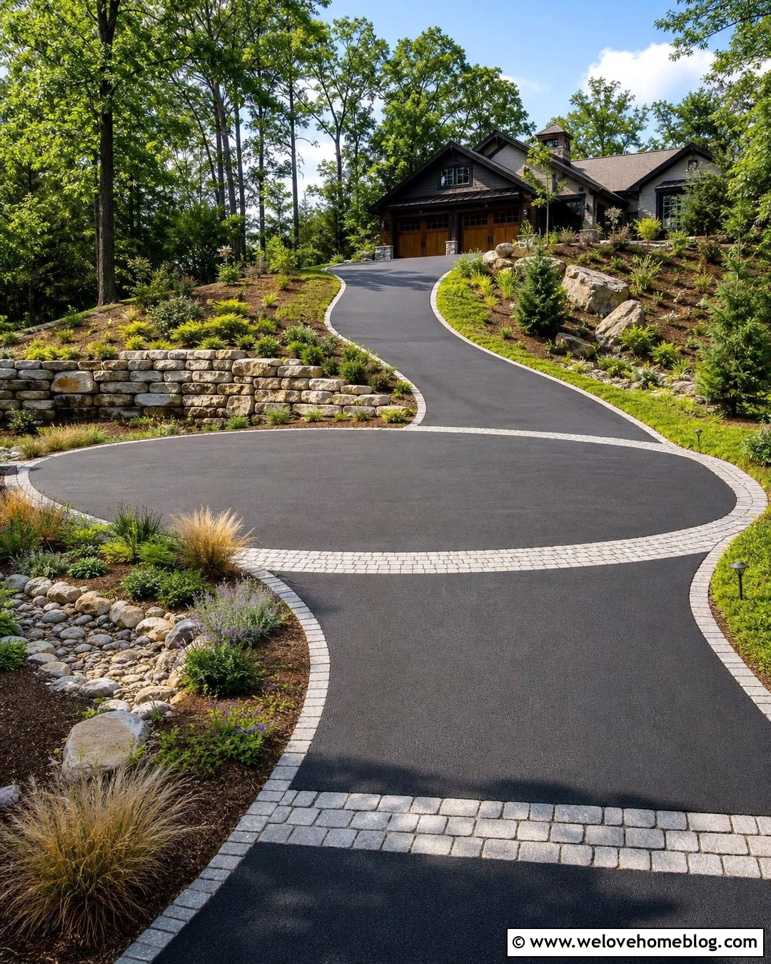 Steep Driveway With Turnaround - 35 Steep Driveway Ideas