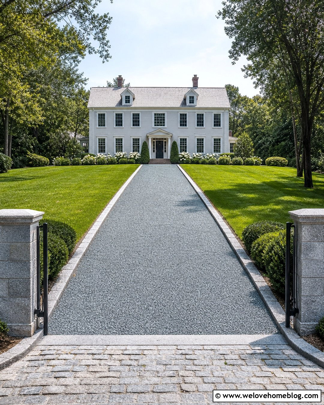 Steep Gravel Driveway With Granite Curb - 20 Steep Gravel Driveway Solutions Ideas