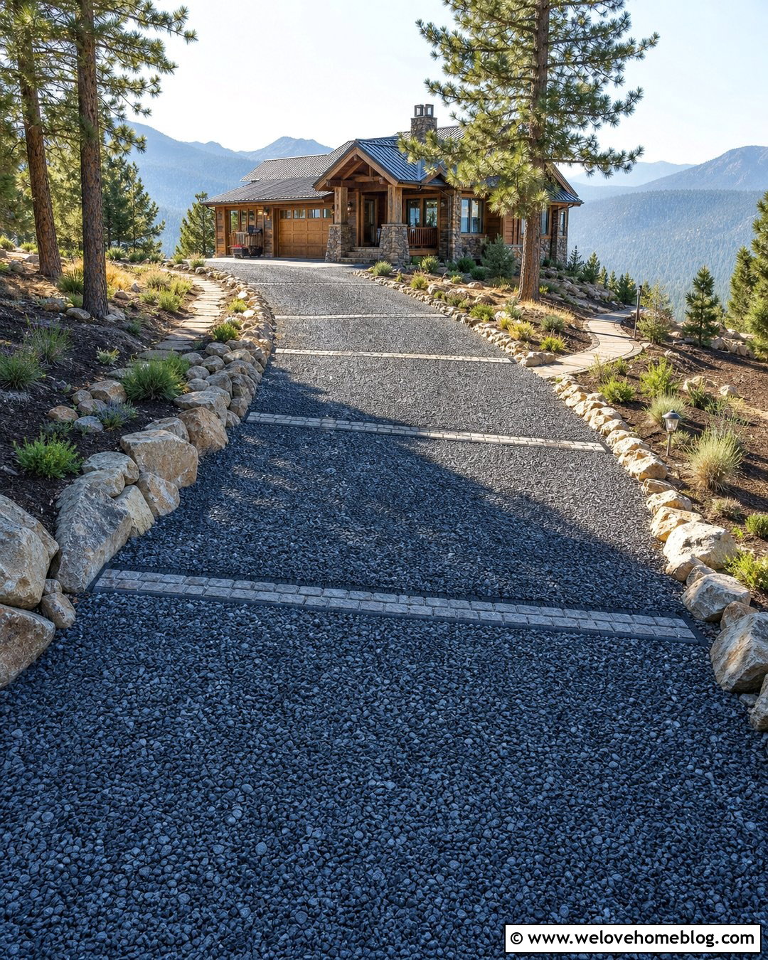 Steep Gravel Driveway With Water Bars - 20 Gravel Driveway Drain Ideas