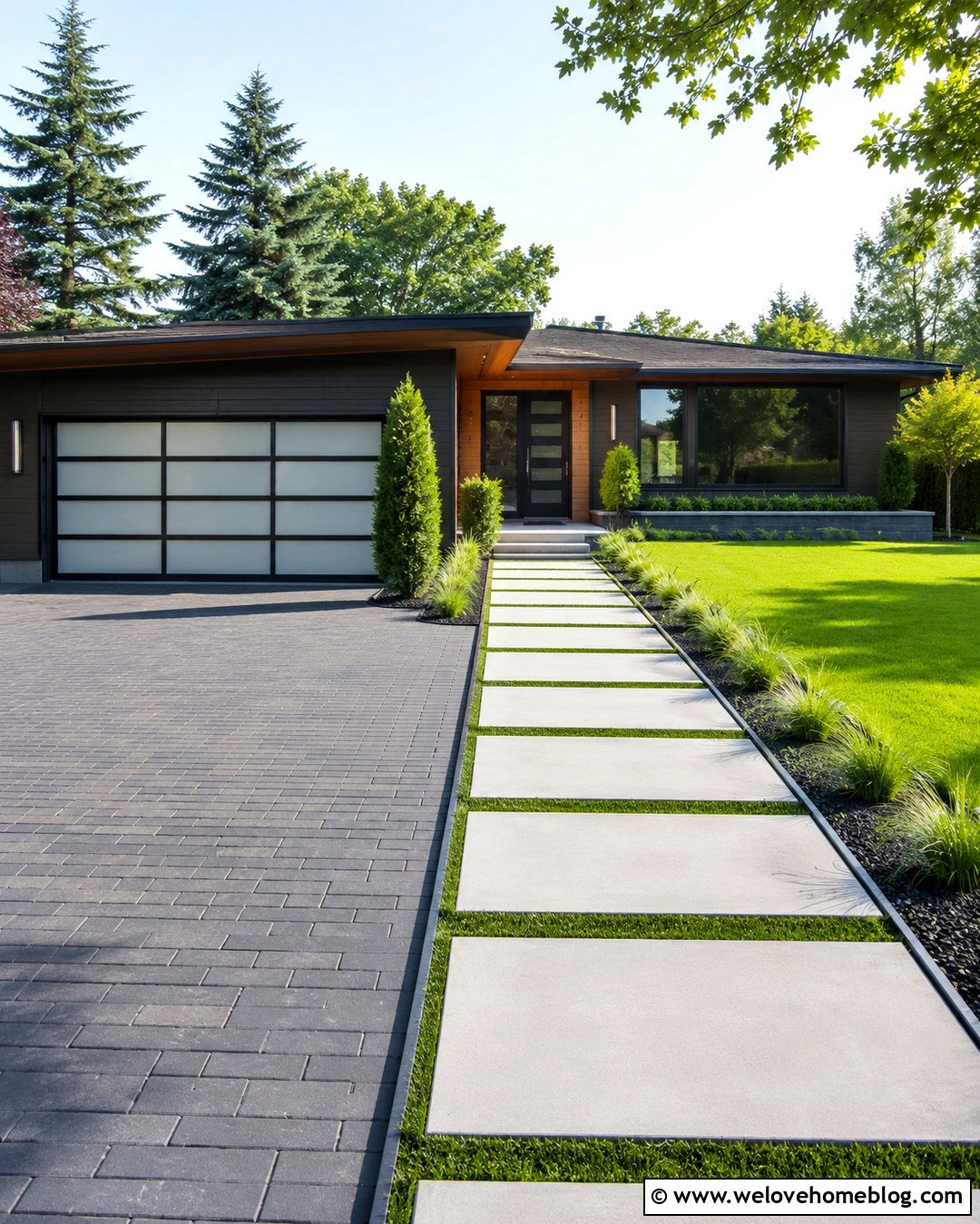 Stepping Stone Path From Driveway To Front Door - 20 Path From Driveway To Front Door Ideas