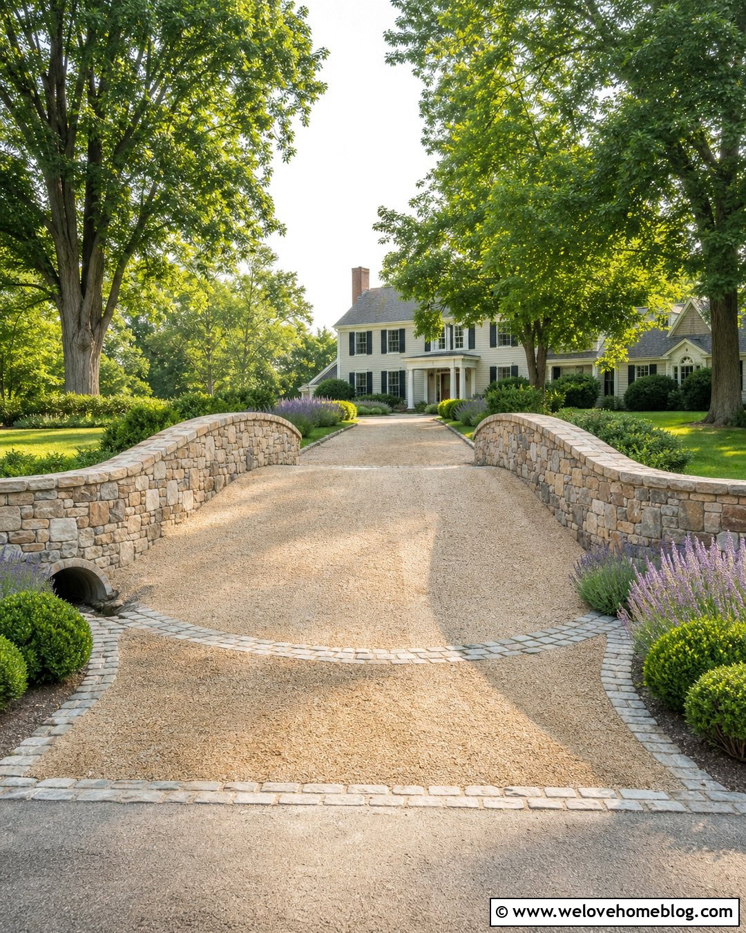 Stone Arch Driveway Bridge With Gravel Surface - 20 Driveway Bridge Over Ditch Ideas