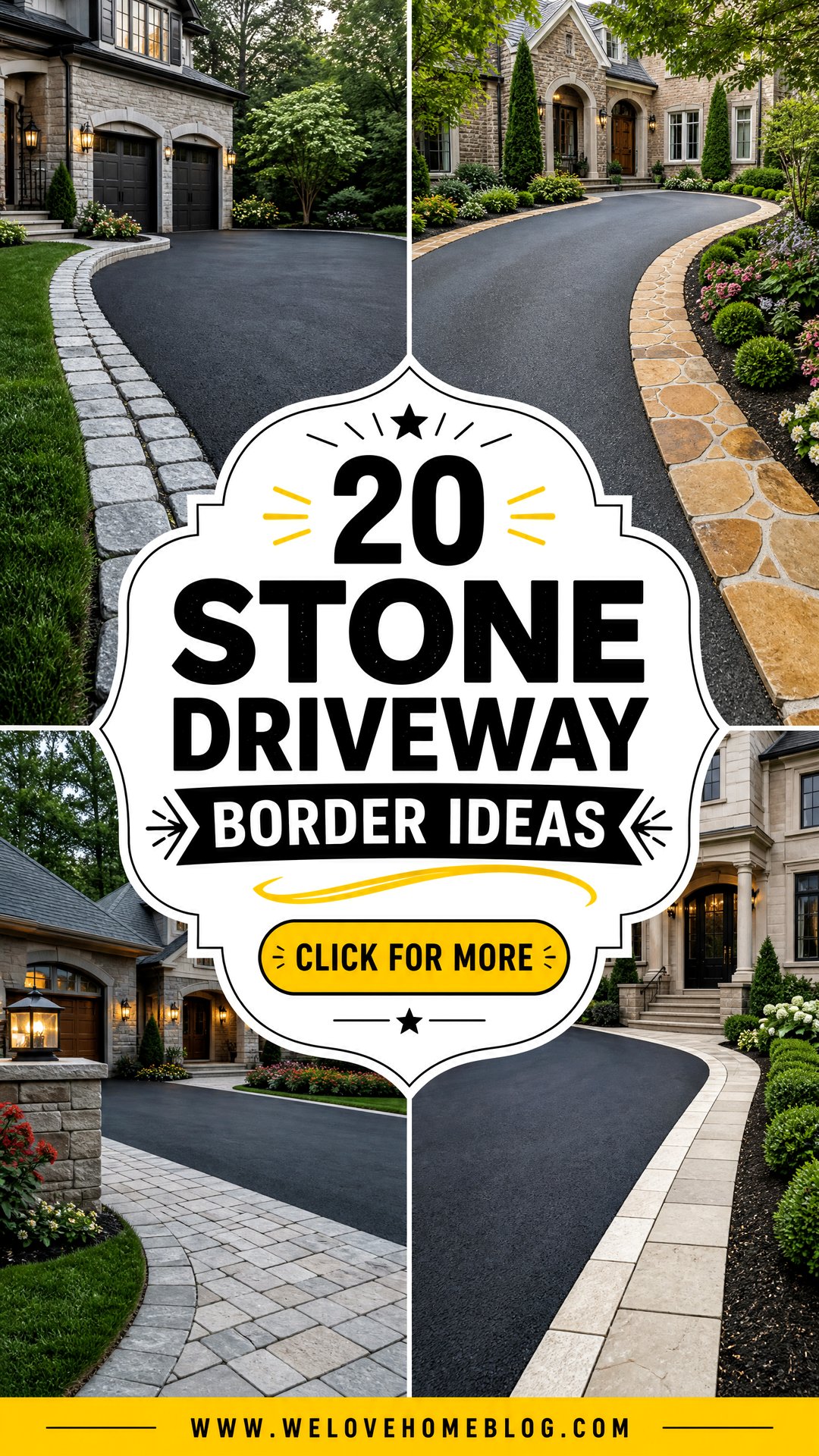 20 Stone Driveway Border Ideas for a Polished Home Entrance - 20 Stone Driveway Border Ideas for a Polished Home Entrance
