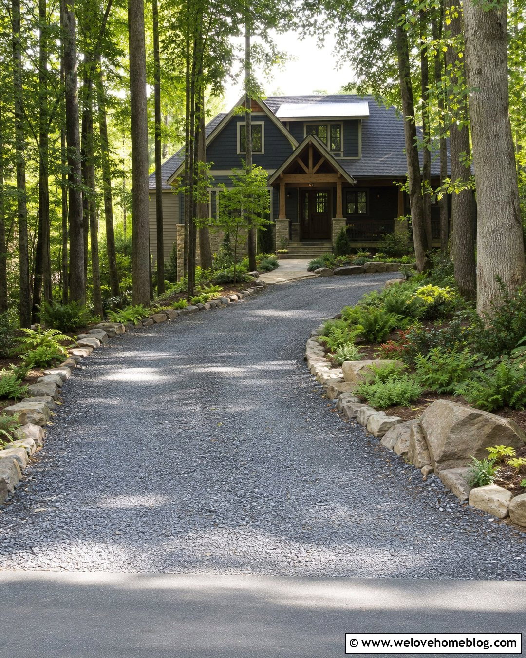 Stone Driveway Border - 40 driveway edges and borders ideas