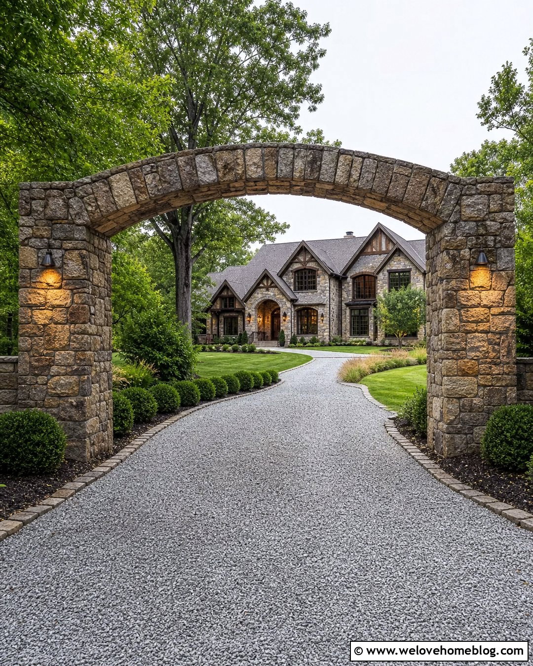 Stone Driveway Entrance Archway - 20 driveway entrance archway ideas