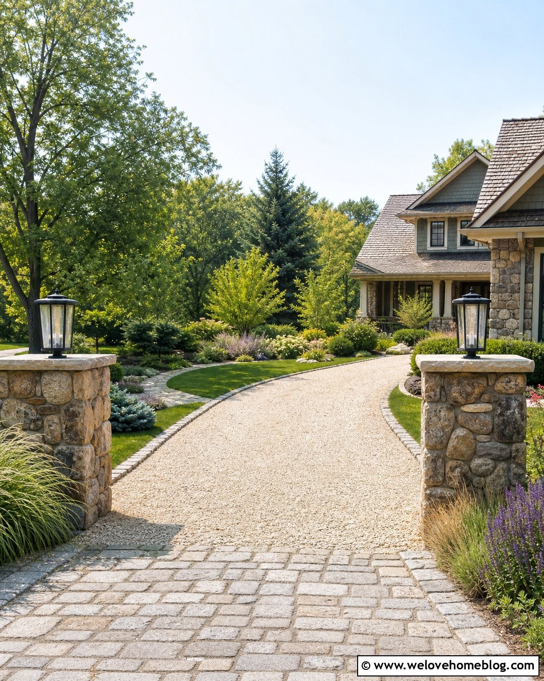 Stone Driveway Entry Columns - 20 entry columns driveway ideas
