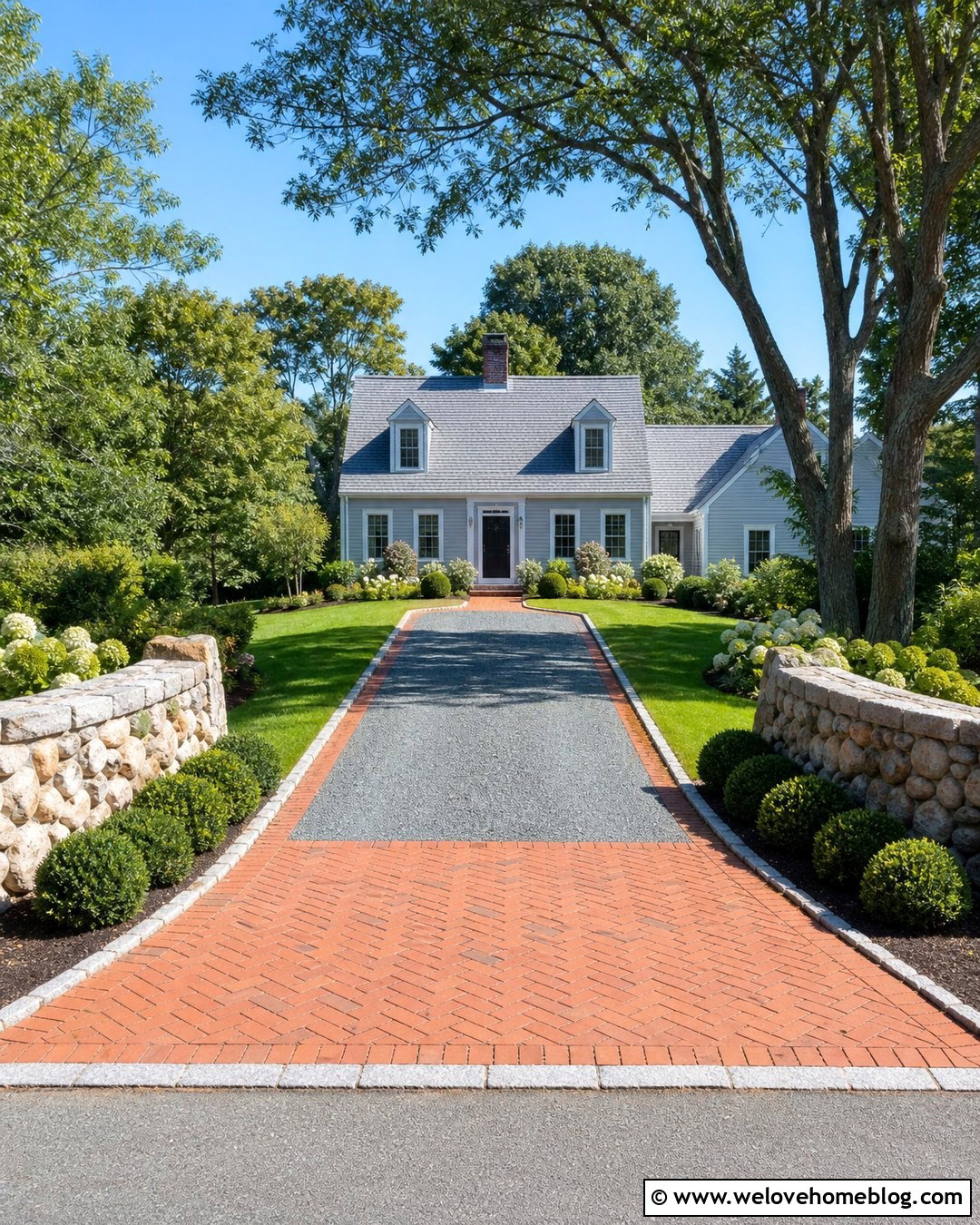 Stone Dust Driveway With A Brick Entrance Apron - 20 Stone Dust Driveway Ideas