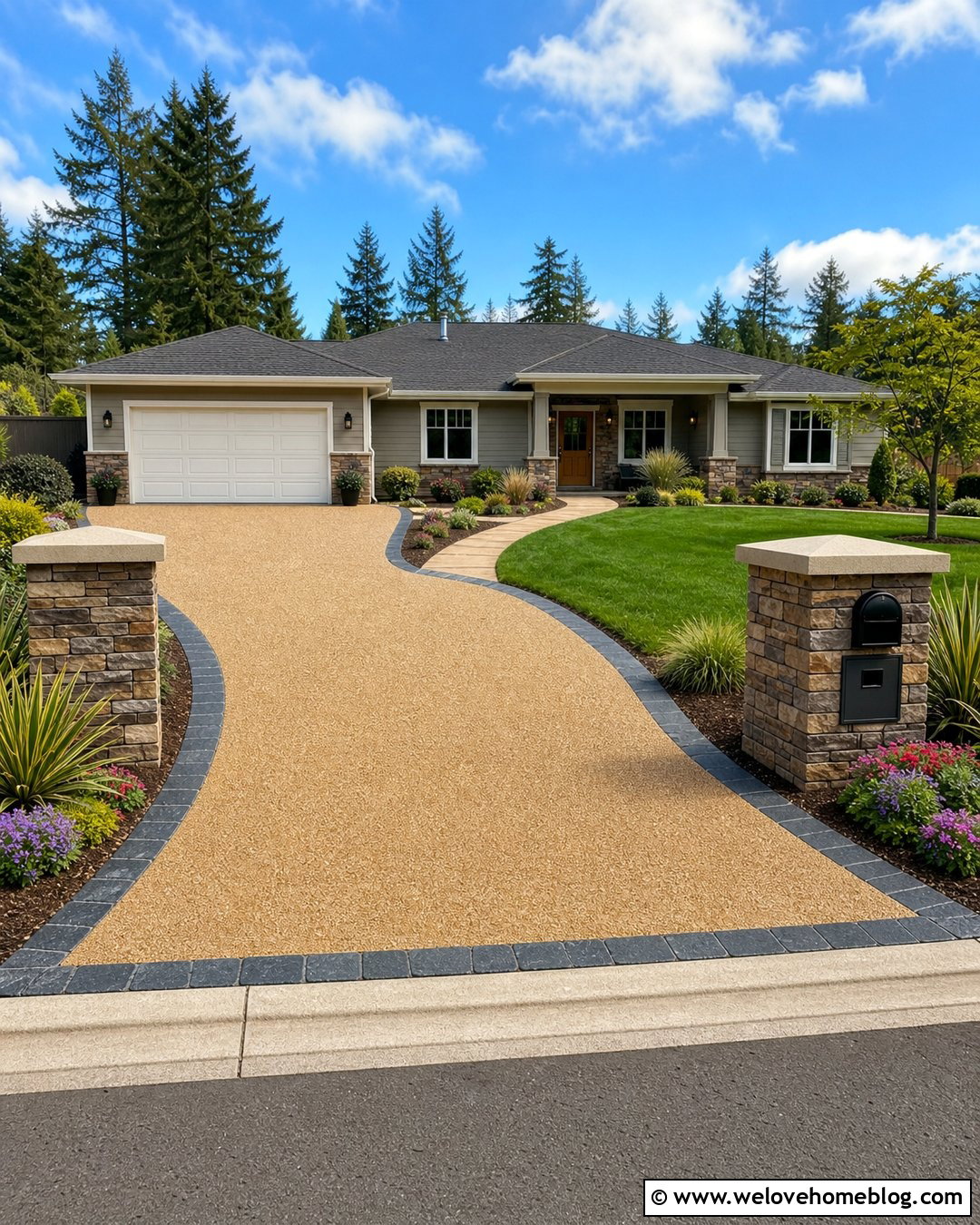 Stone Mailbox Driveway Entrance - 25 Stone Entrance Driveway Ideas