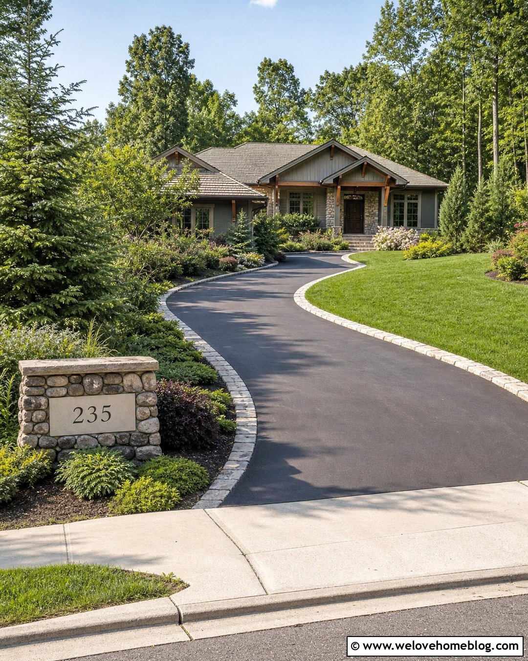 Stone Monument Driveway Address Sign - 45 driveway address sign ideas