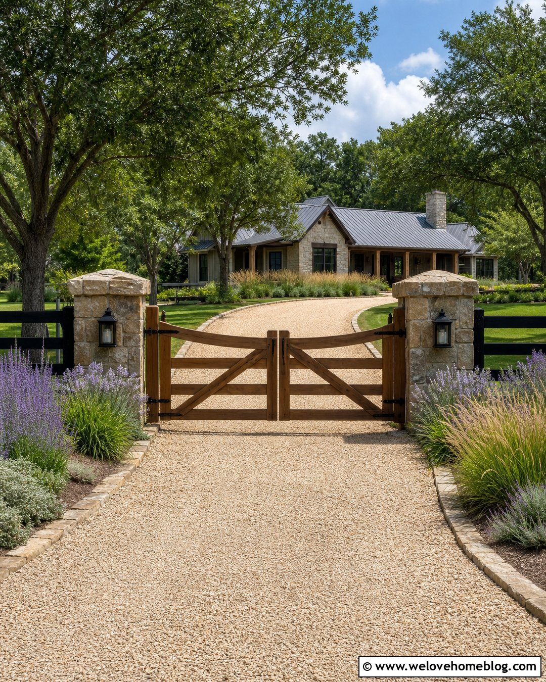 40 Stone Pillars Driveway Entrance Ideas With Timeless Style