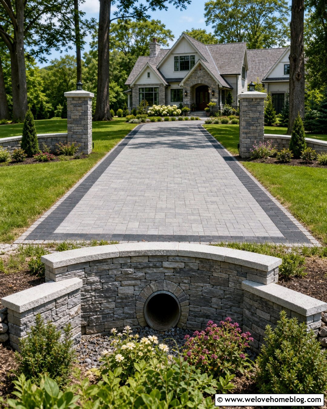 Stone Veneer Driveway Culvert Headwall - 20 driveway culvert headwall ideas