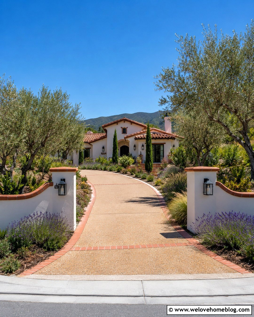 Stucco Driveway Wall - 20 Driveway Walls Ideas