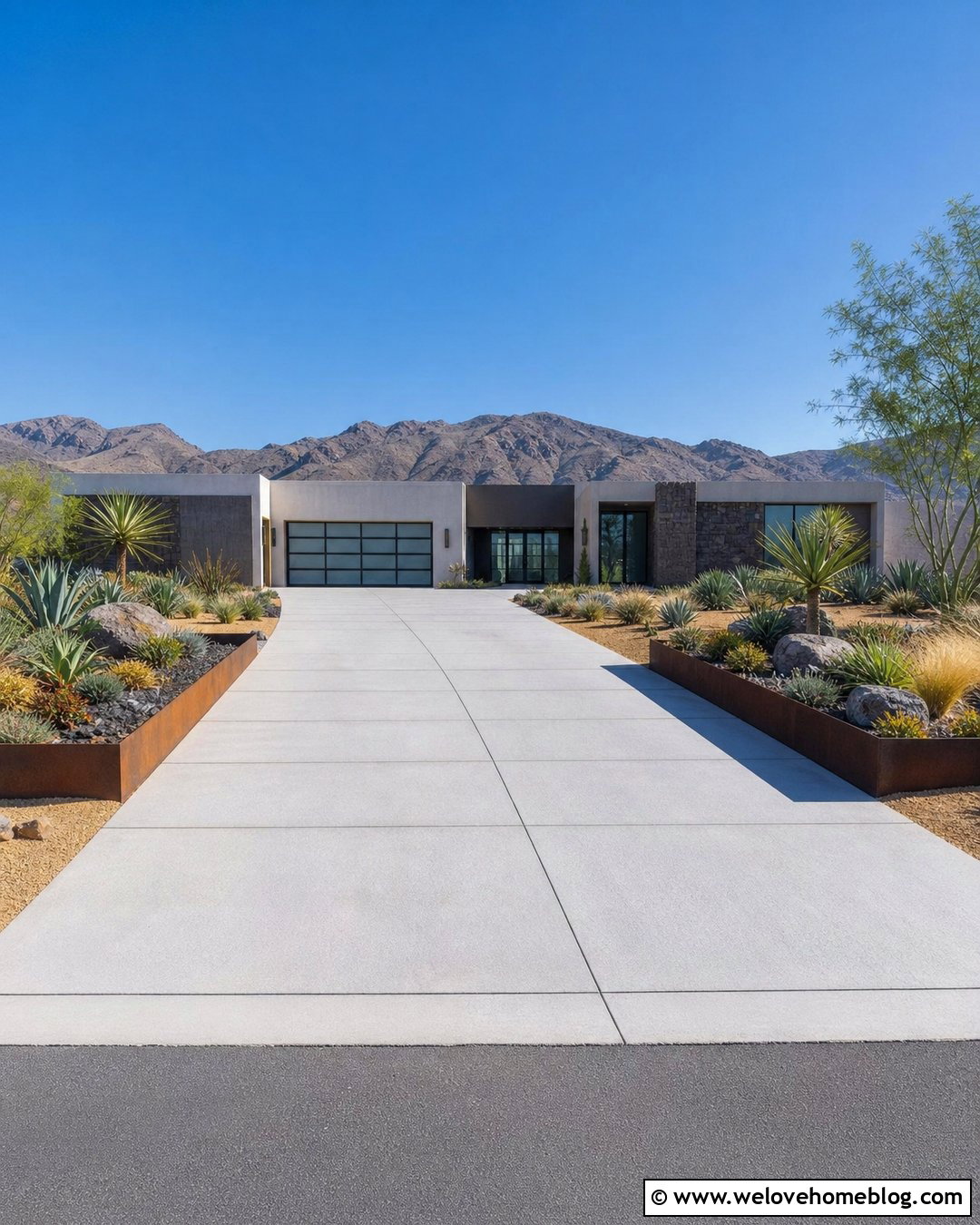 Succulent Driveway Entrance - 20 Driveway Entrance Plants Ideas
