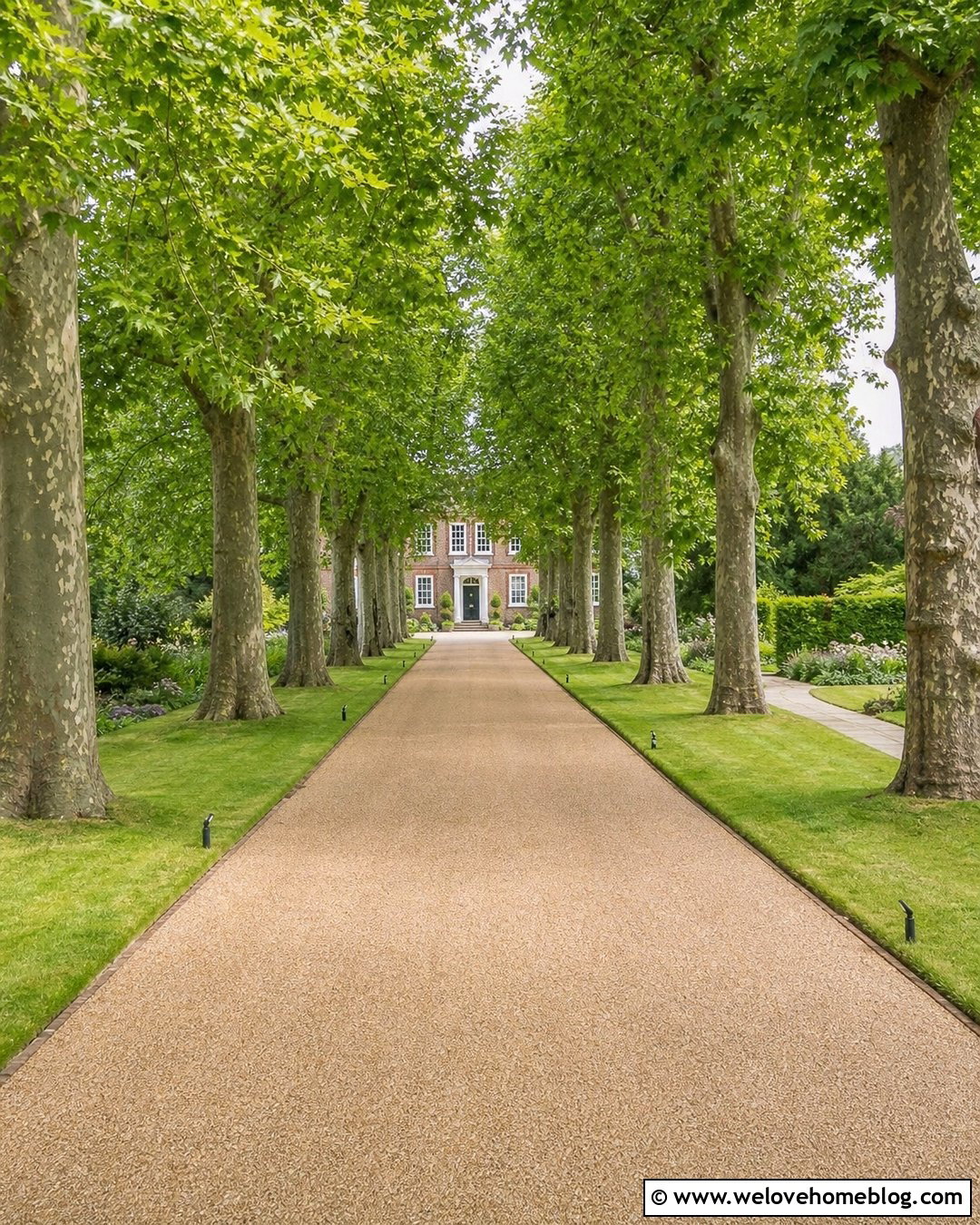 Sycamore Tree Long Driveway - 20 treed driveways ideas