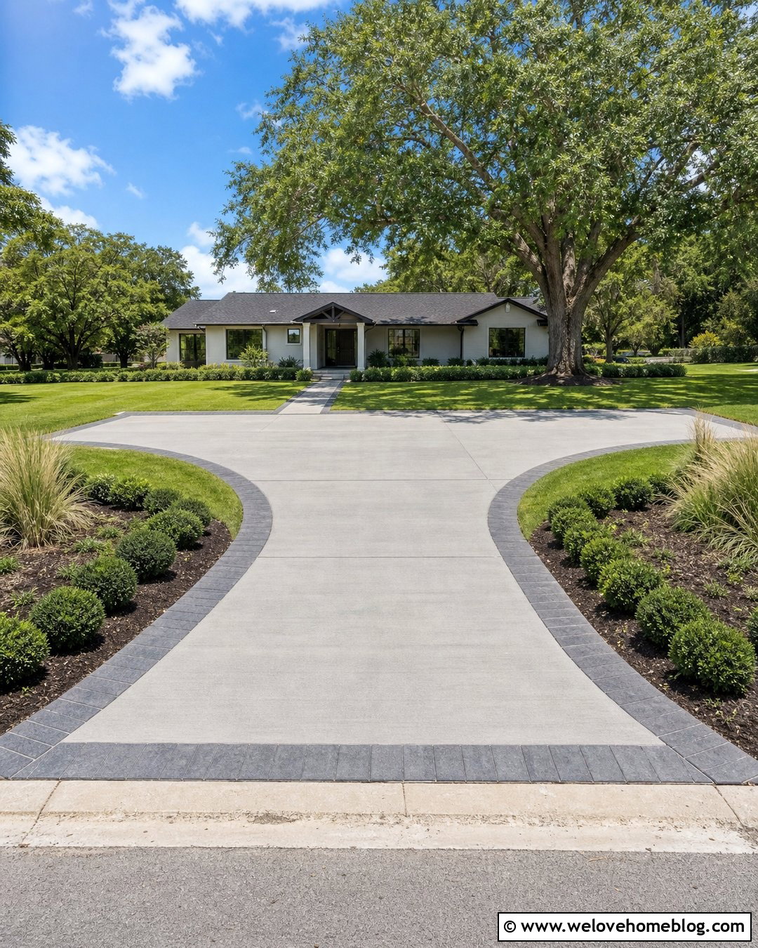 T Shaped Concrete Driveway Turnaround - 20 Turnaround Driveway Ideas