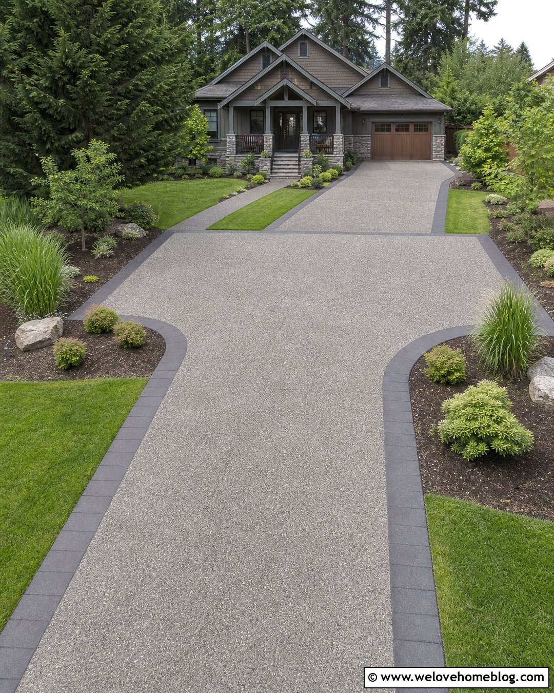 T Shaped Driveway Turnaround - 30 Driveway Design Layout Ideas