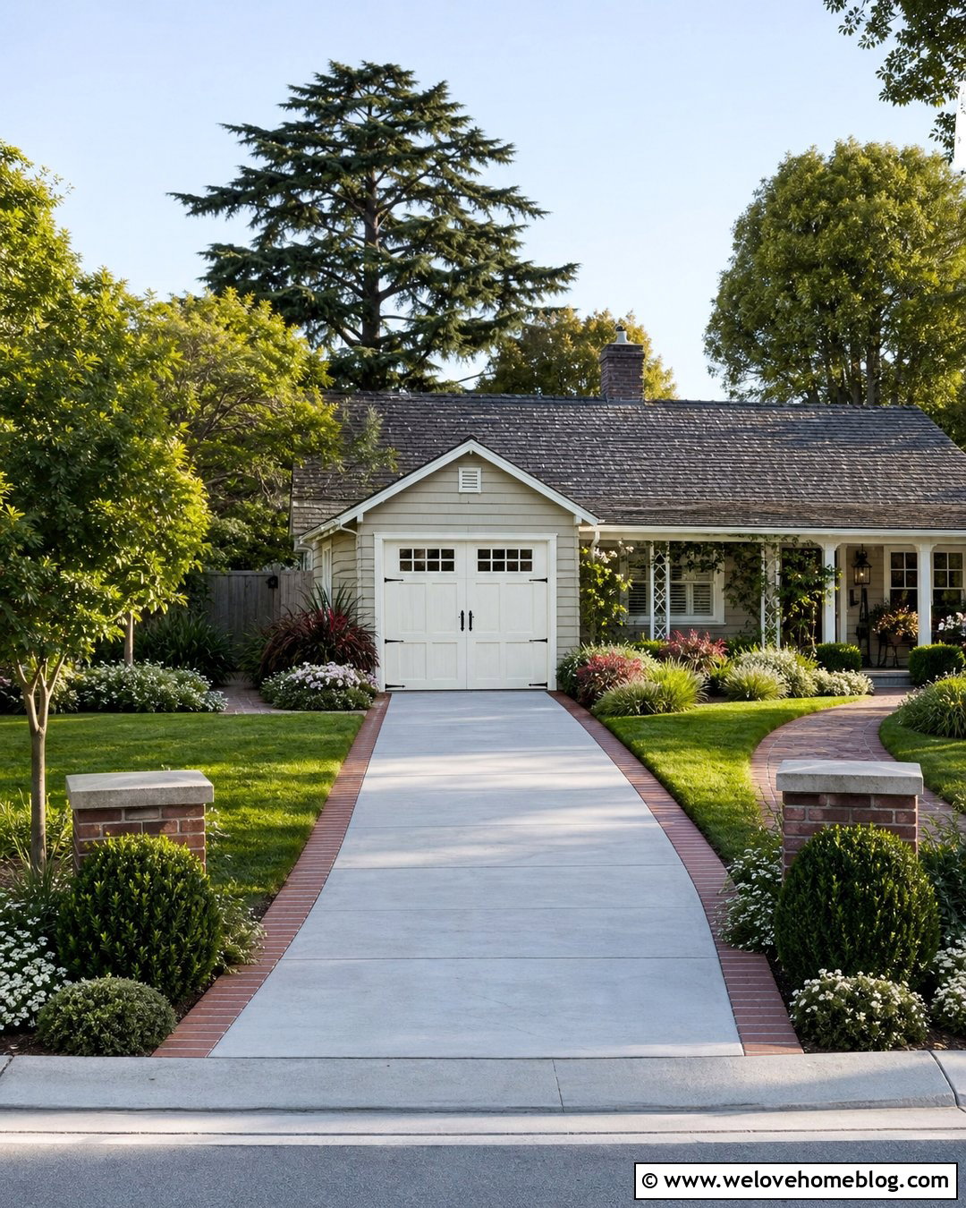 Tapered Driveway Entrance Layout - 30 Driveway Design Layout Ideas