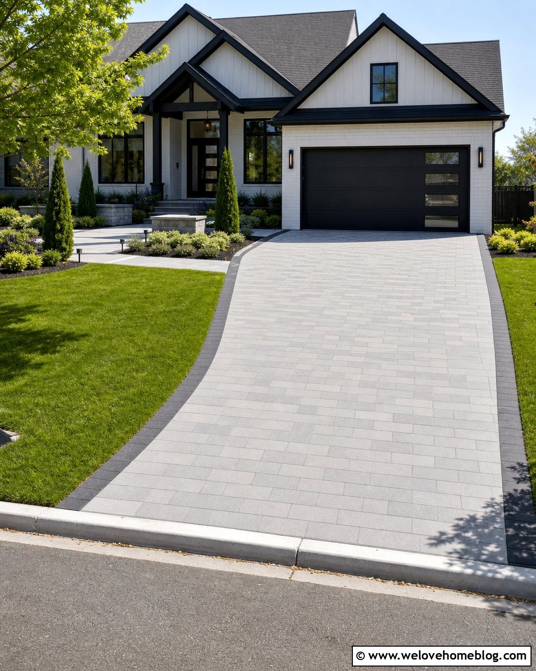 Tapered Paver Driveway Extension - 30 Driveway Pavers Extension Ideas