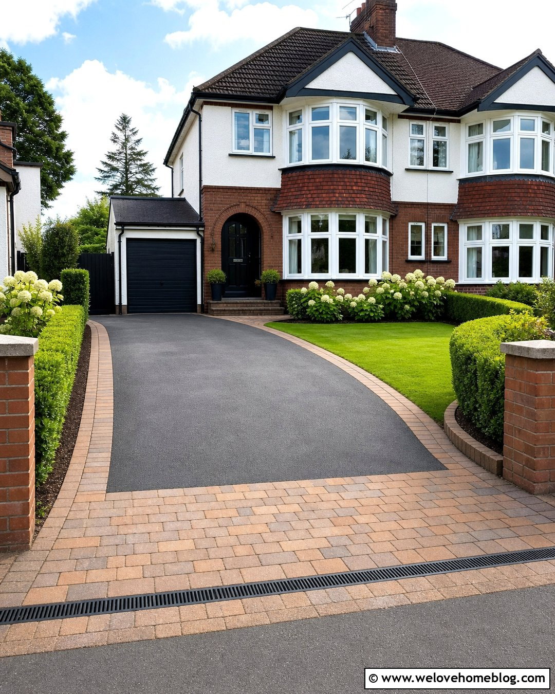 Tarmac Driveway With Brick Entrance - 30 driveway uk ideas