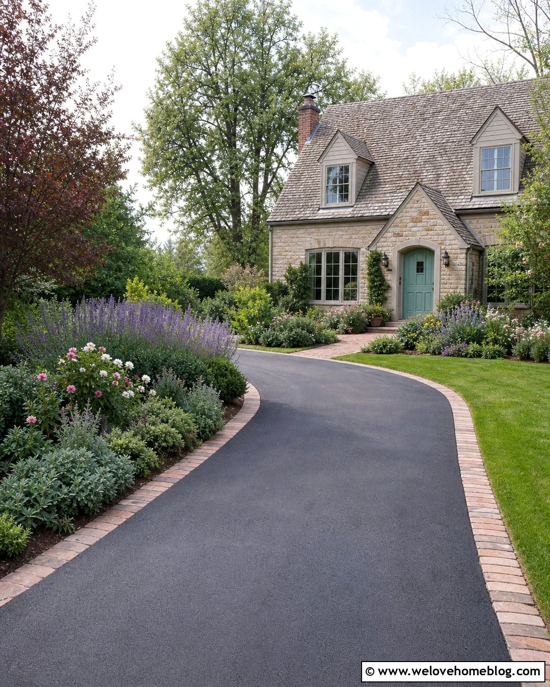Tarmac Driveway With Cottage Garden Borders - 20 tarmac driveway designs ideas