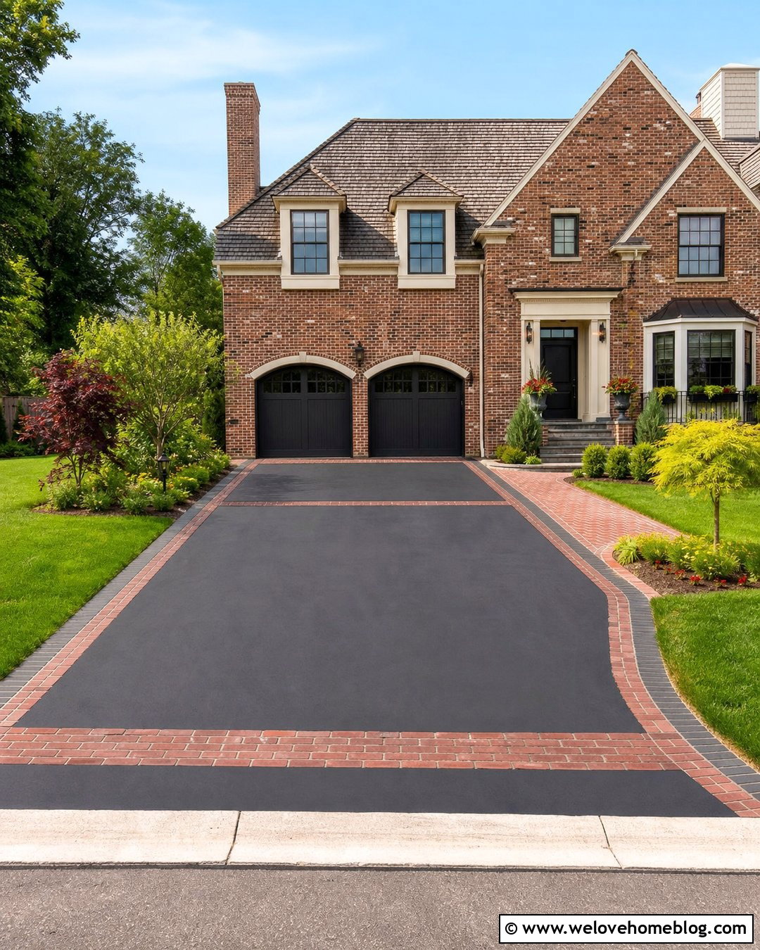 Tarmac Driveway With Double Brick Border - 20 Tarmac Driveway With Border Ideas