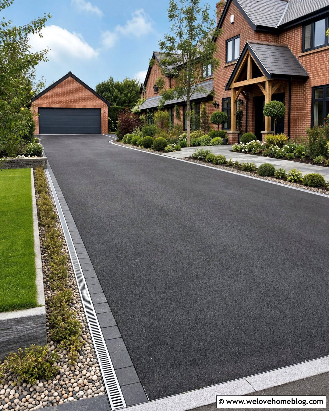 Tarmac Driveway With Drainage Channel Border - 20 Tarmac Driveway With Border Ideas