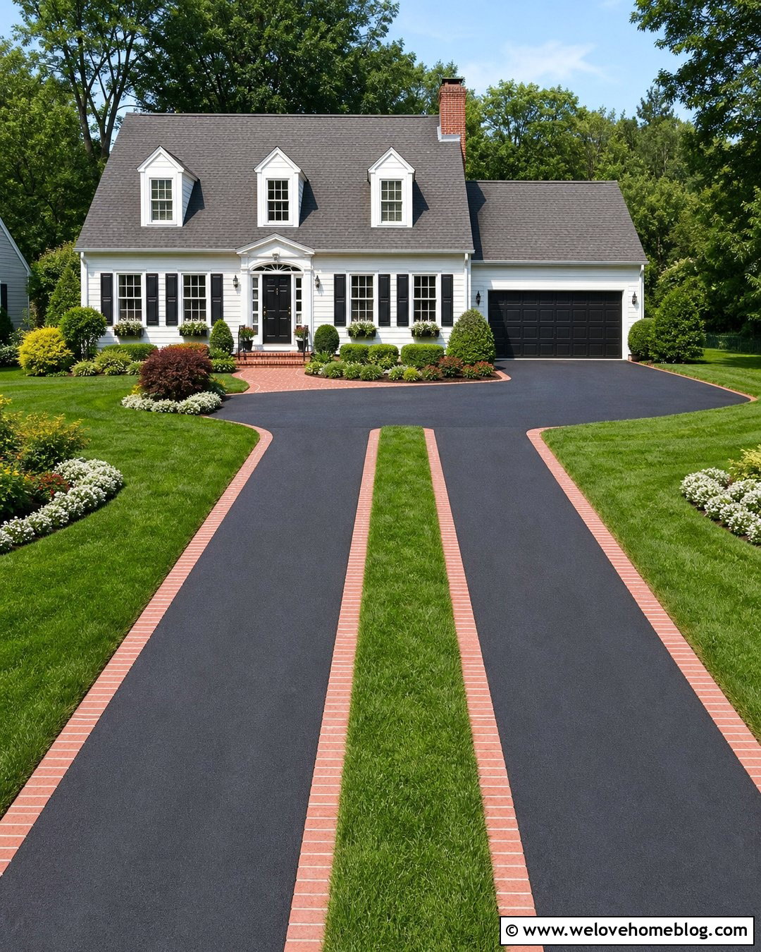 Tarmac Driveway With Lawn Center Strip - 20 tarmac driveway designs ideas