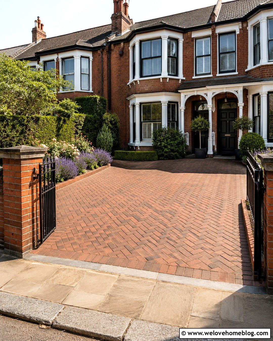 Terraced House Driveway With Low Brick Wall - 20 Terraced House Driveway Ideas