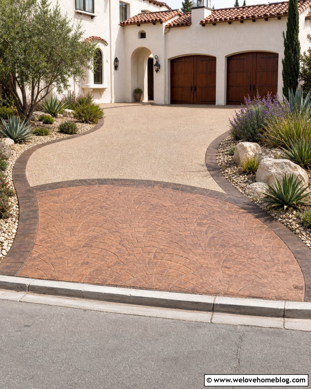 20 Stamped Concrete Driveway Apron Ideas With Bold Style
