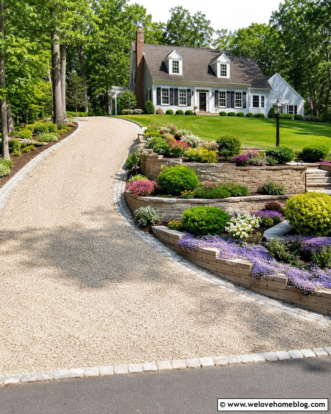 Tiered Driveway Retaining Wall - 20 Driveway Walls Ideas