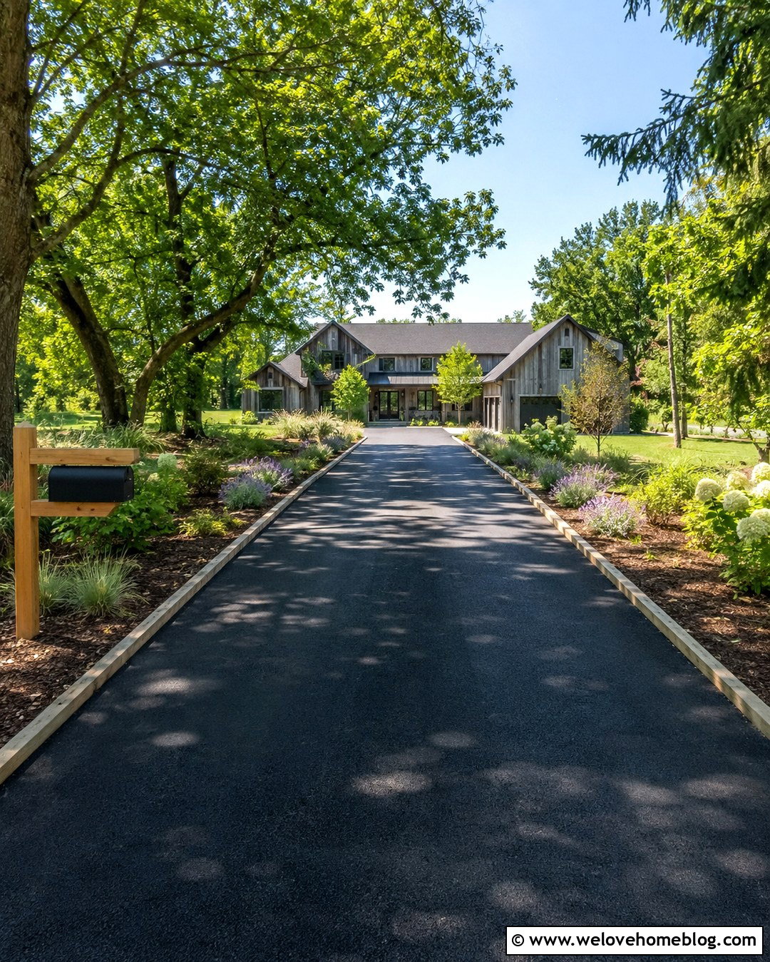 Timber Asphalt Driveway Edging - 20 asphalt driveway edging ideas