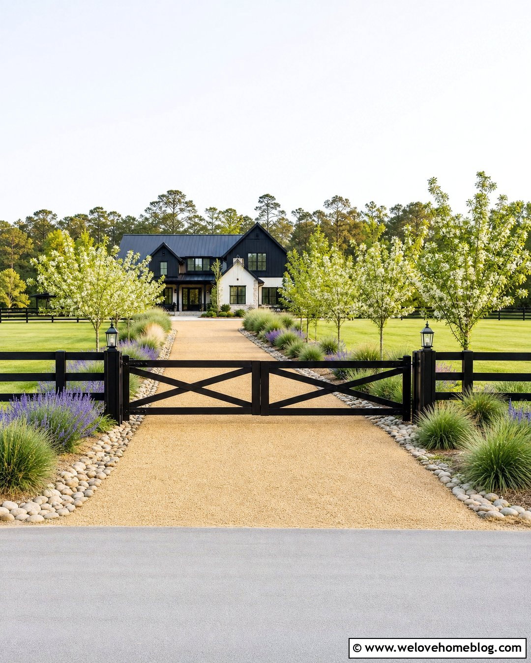 Timber Fence Driveway Barrier Gate