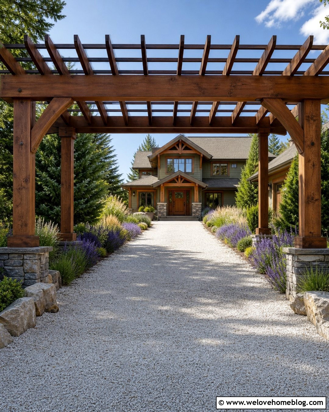 Timber Pergola Driveway Canopy - 25 driveway canopy ideas