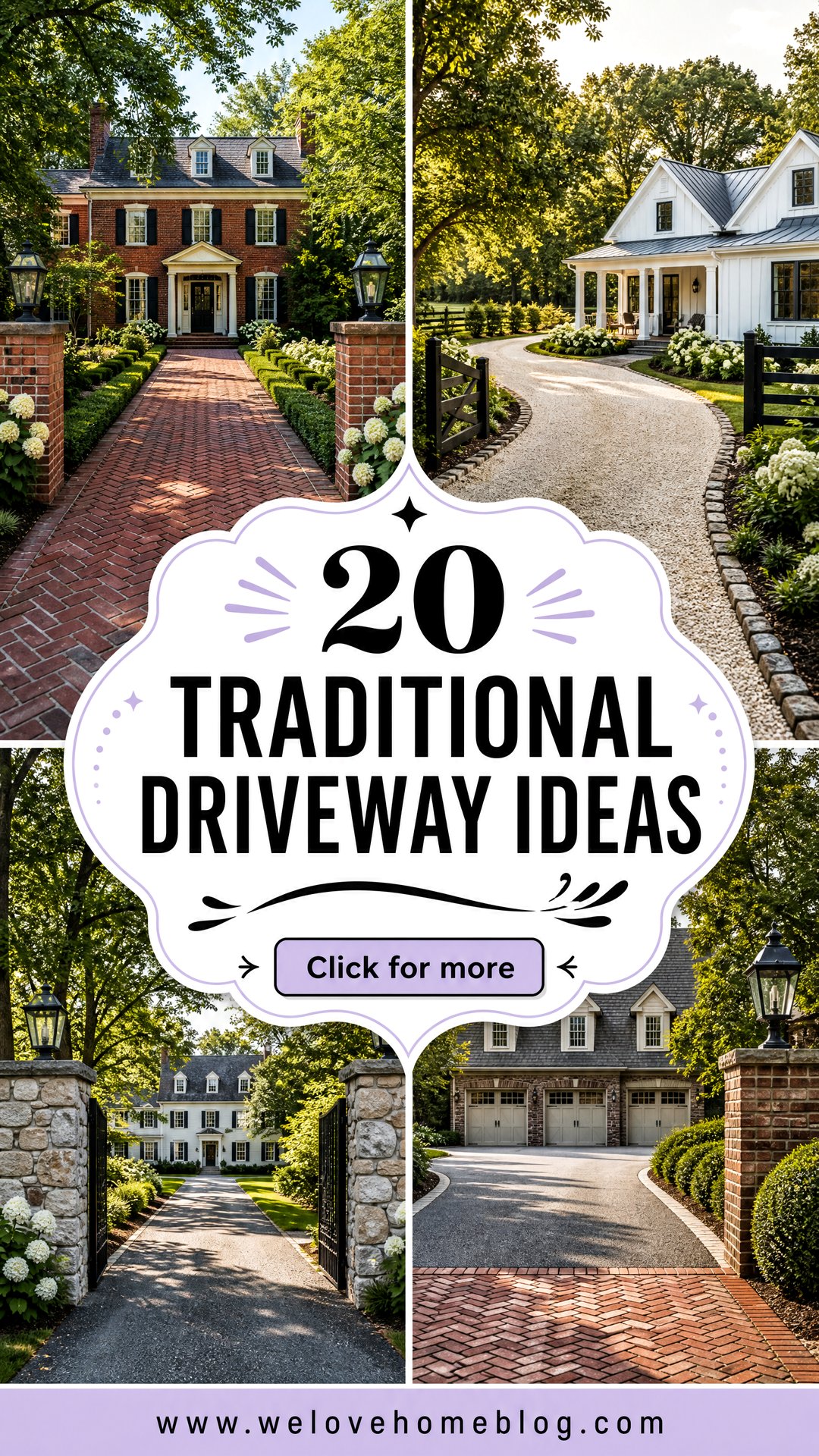 20 Traditional Driveway Ideas for Timeless Curb Appeal - 20 Traditional Driveway Ideas for Timeless Curb Appeal
