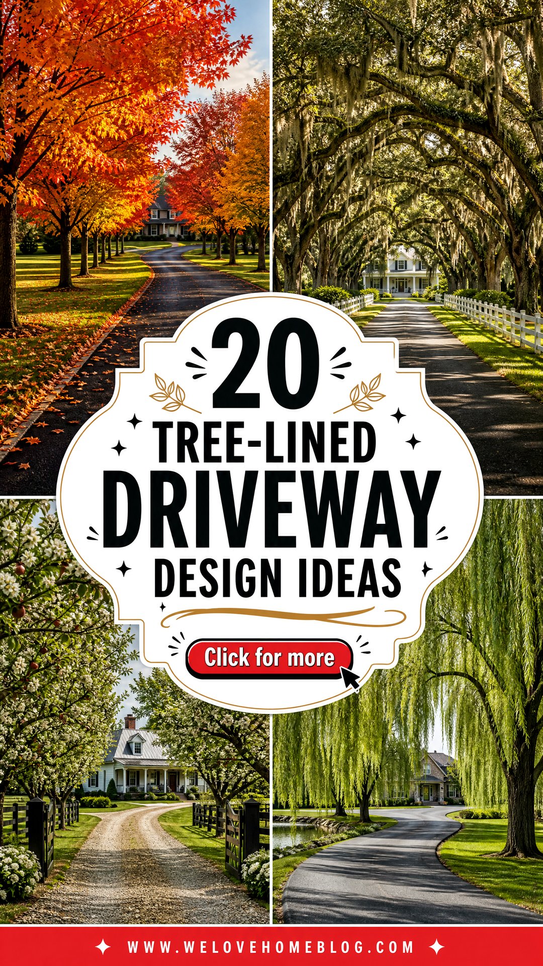 20 Tree-Lined Driveway Design Ideas for a Grand Arrival - 20 Tree-Lined Driveway Design Ideas for a Grand Arrival