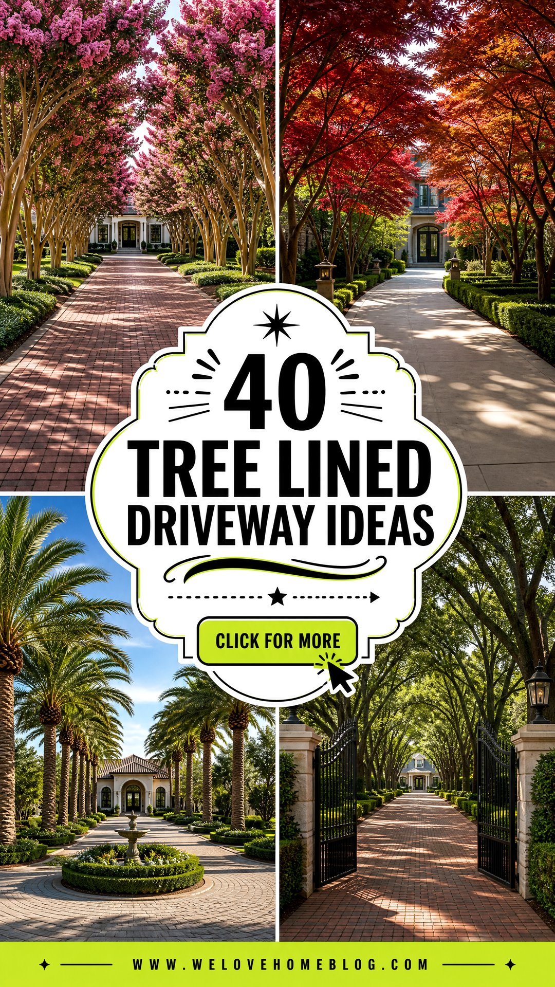 40 Tree Lined Driveway Ideas for a Grand Welcoming Arrival - 40 Tree Lined Driveway Ideas for a Grand, Welcoming Arrival