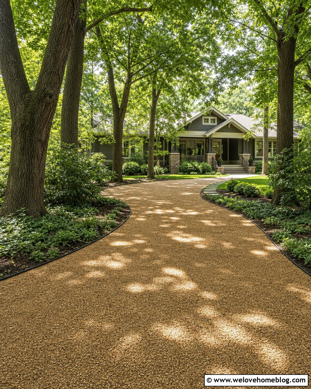 Tree Lined Gravel Driveway Extension - 20 Extend Driveway With Gravel Ideas