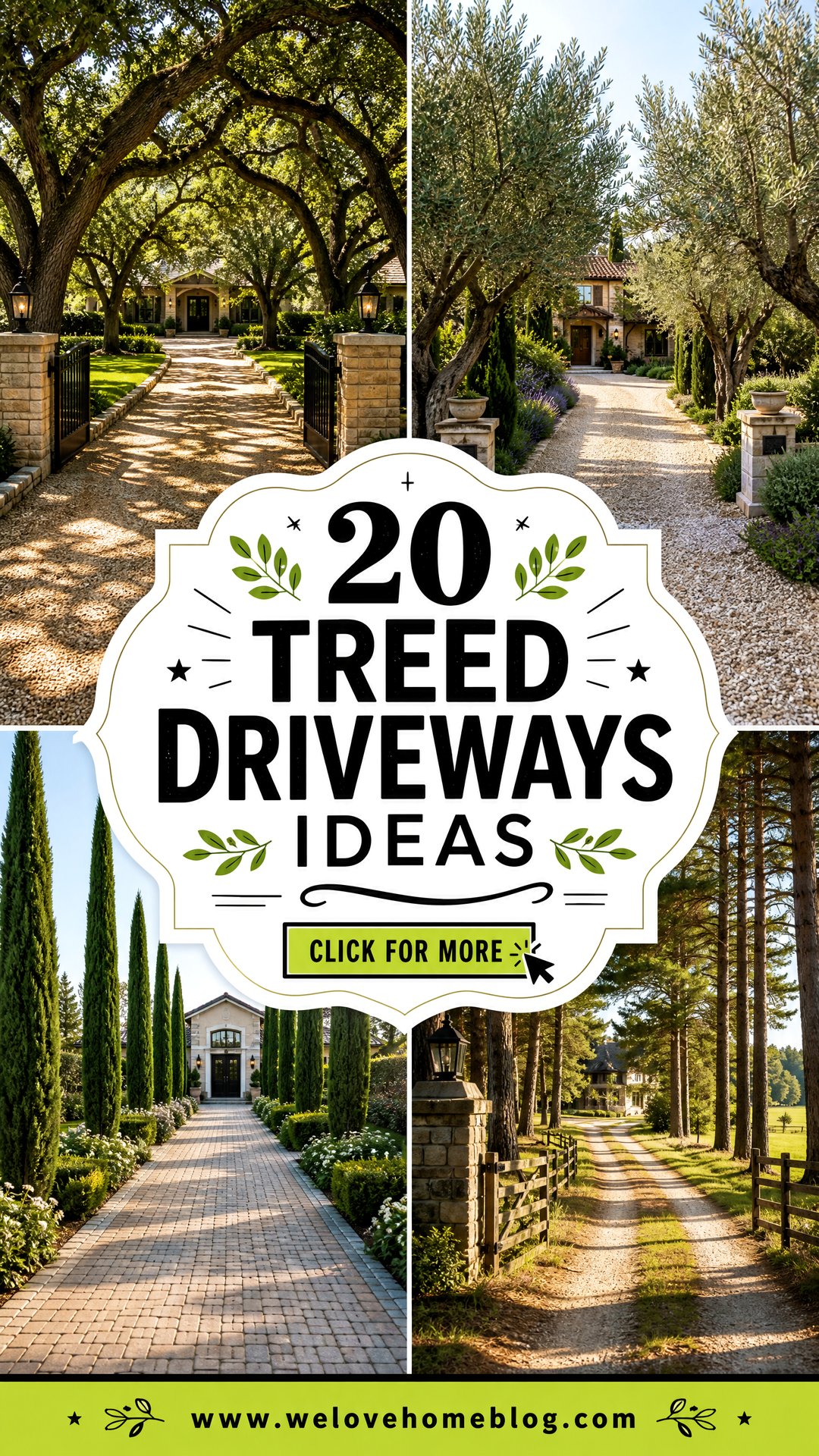 20 Treed Driveways Ideas for a Storybook-Style Entrance - 20 Treed Driveways Ideas for a Storybook-Style Entrance