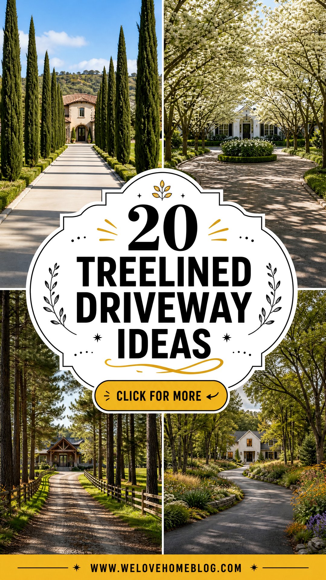 20 Treelined Driveway Ideas for a Truly Enchanting Arrival - 20 Treelined Driveway Ideas for a Truly Enchanting Arrival