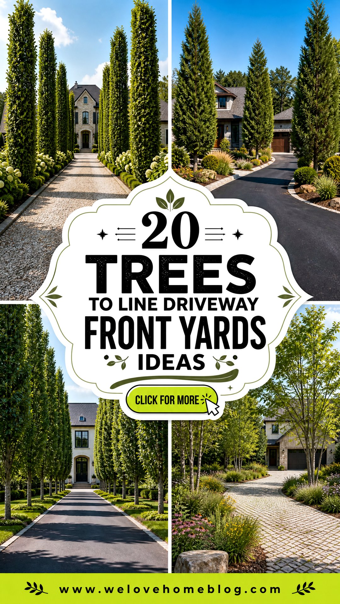20 Trees to Line Driveway Front Yards Ideas for Curb Appeal - 20 Trees to Line Driveway Front Yards Ideas for Curb Appeal