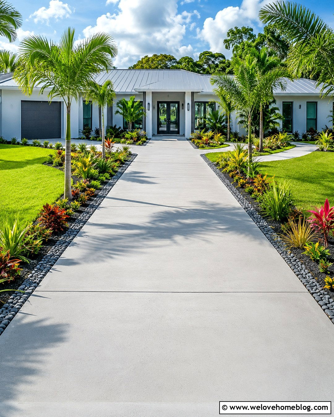20 Tropical Driveway Landscaping Ideas for a Lush Welcome