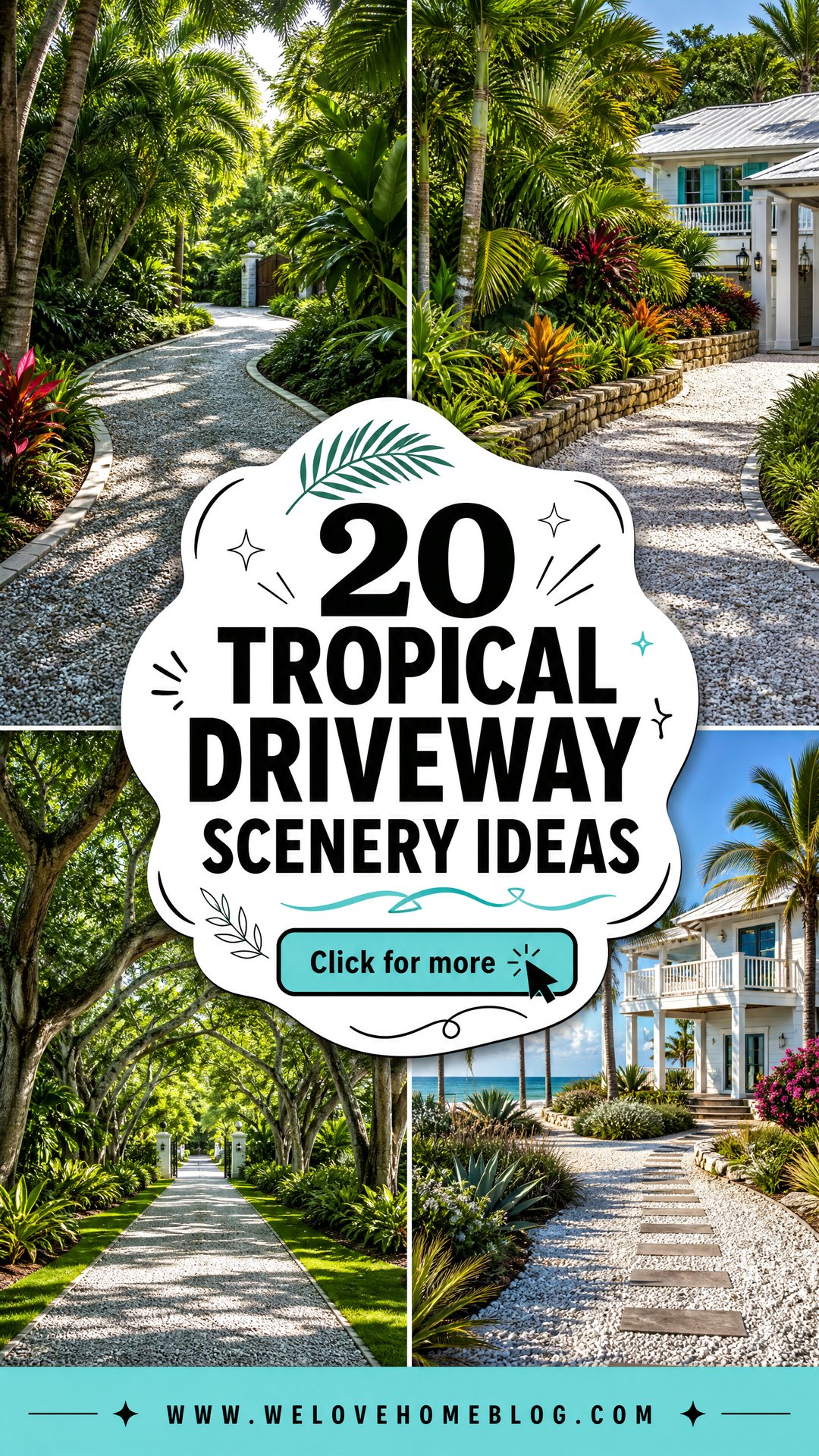 20 Tropical Driveway Scenery Ideas for a Resort-Style Welcome - 20 Tropical Driveway Scenery Ideas for a Resort-Style Welcome