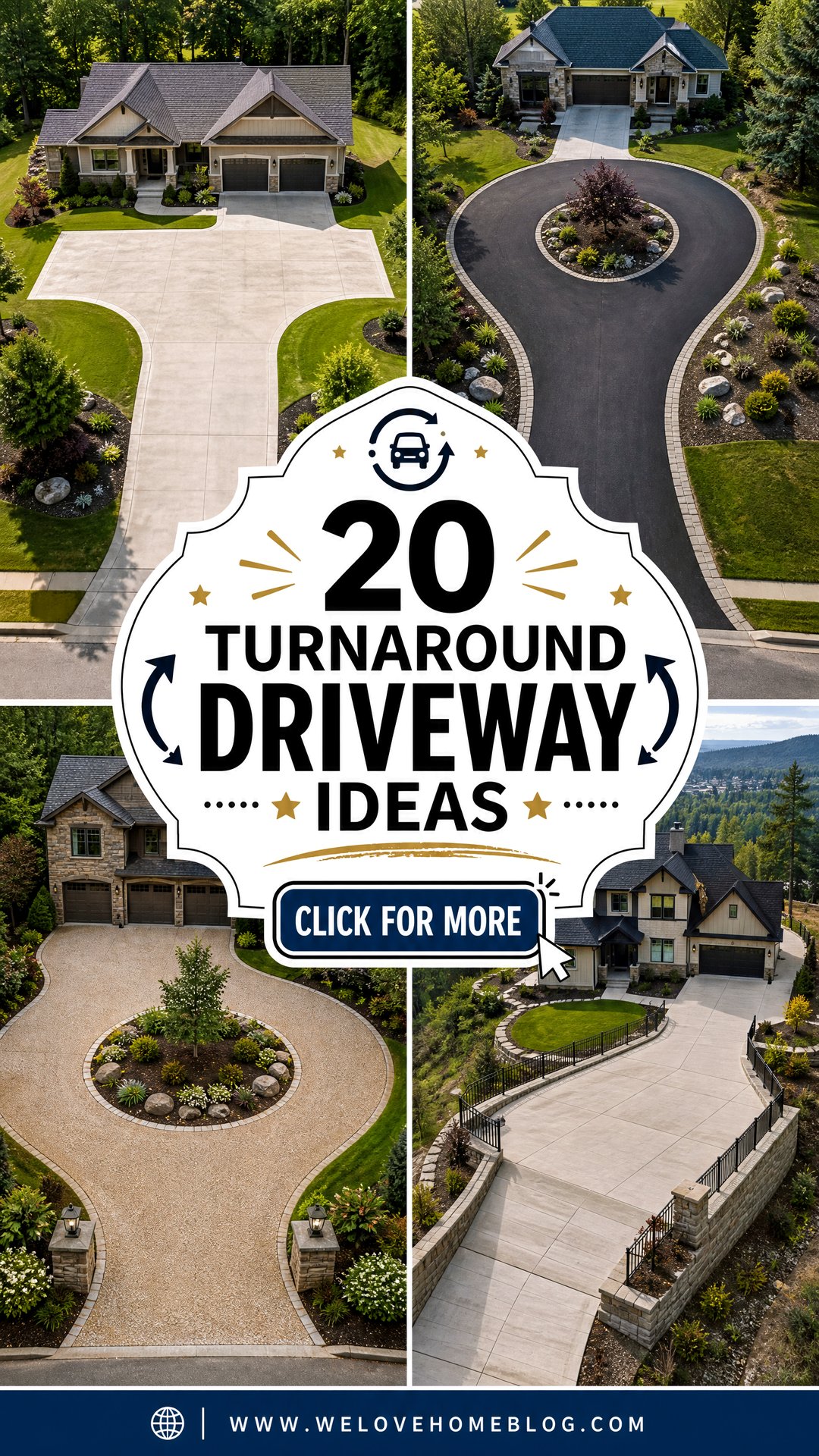 20 Turnaround Driveway Ideas for Easier Safer Home Access - 20 Turnaround Driveway Ideas for Easier, Safer Home Access