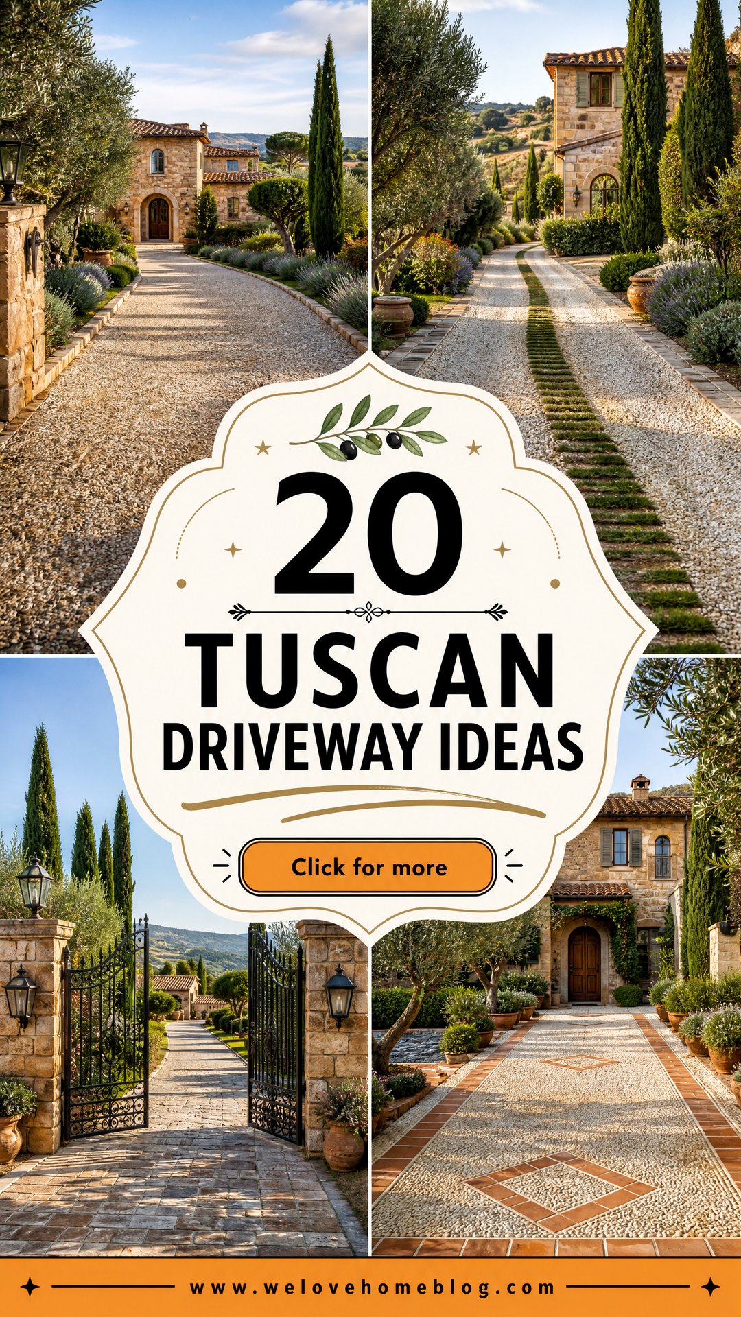 20 Tuscan Driveway Ideas for Timeless Mediterranean Charm - 20 Tuscan Driveway Ideas for Timeless Mediterranean Charm