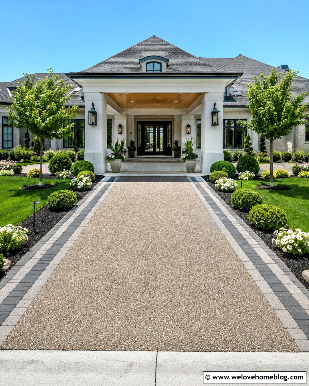 Two Car Driveway Porch - 20 Driveway Porch Ideas
