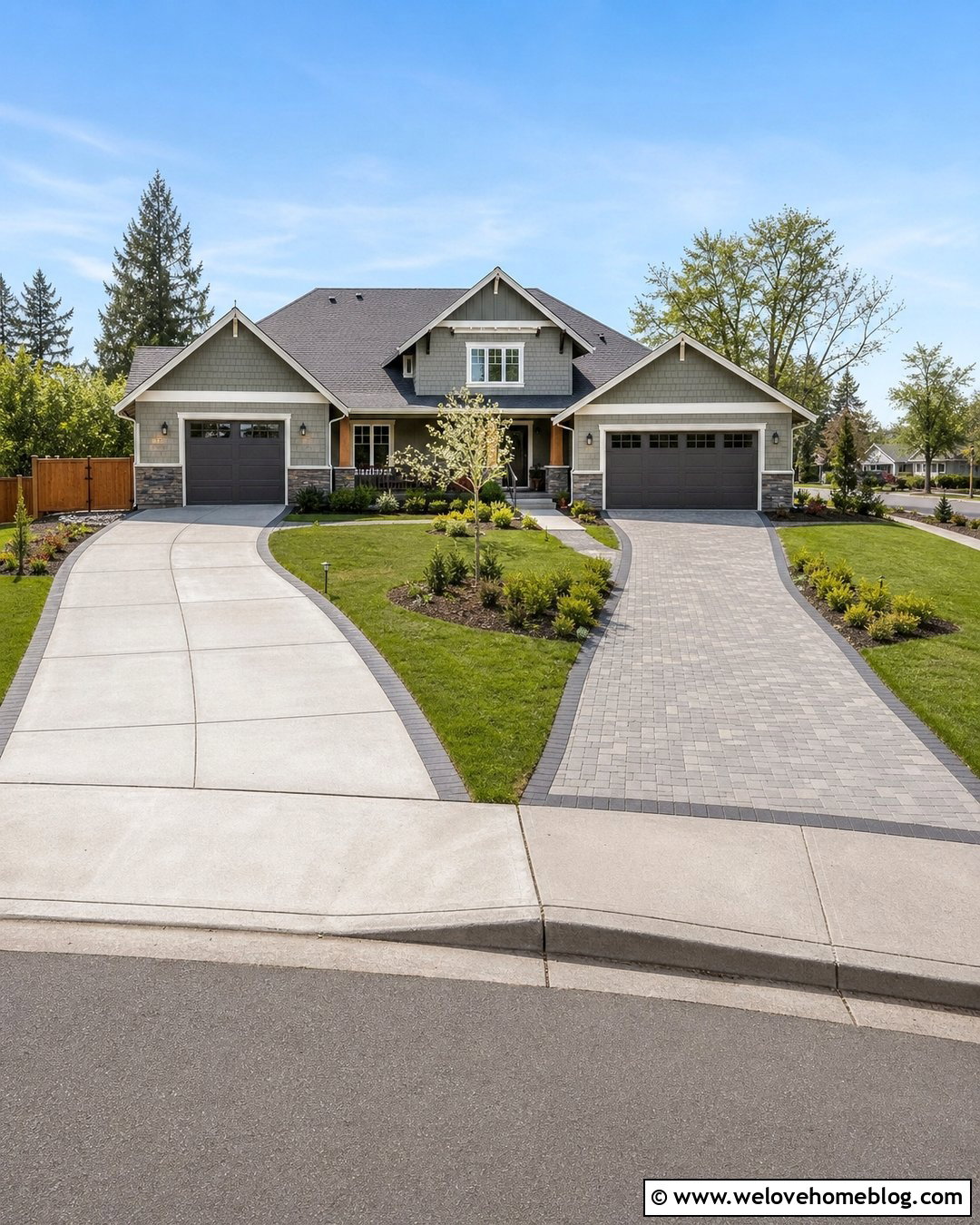 Two Driveways For Corner Lot - 20 Two Driveways Ideas