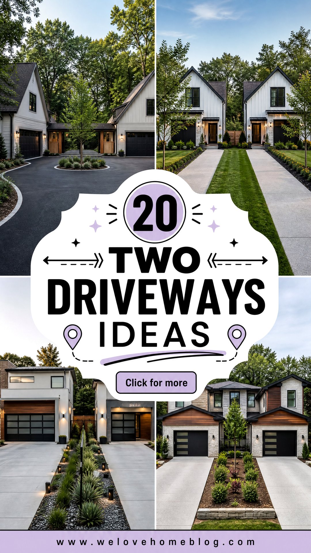 20 Two Driveways Ideas for Smart Multi-Access Home Layouts - 20 Two Driveways Ideas for Smart Multi-Access Home Layouts